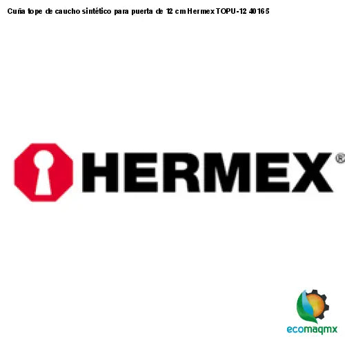 Cuña tope de caucho sintético para puerta de 12 cm Hermex