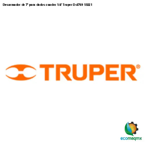 Desarmador de 7’ para dados cuadro 1/4’ Truper D-4769 13221