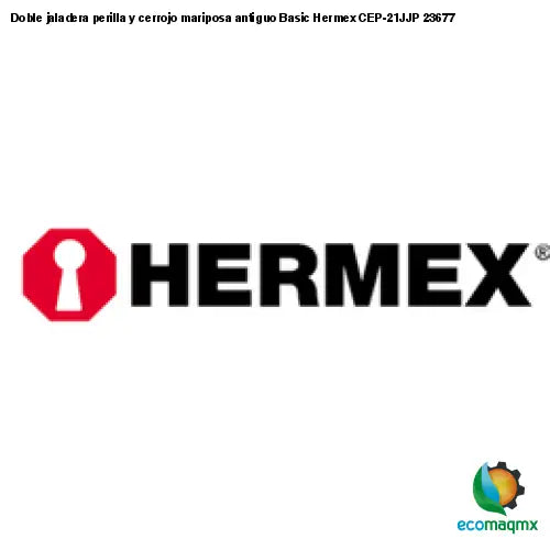 Doble jaladera perilla y cerrojo mariposa antiguo Basic