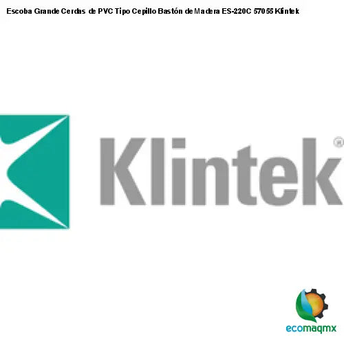 Escoba Grande Cerdas de PVC Tipo Cepillo Bastón de Madera