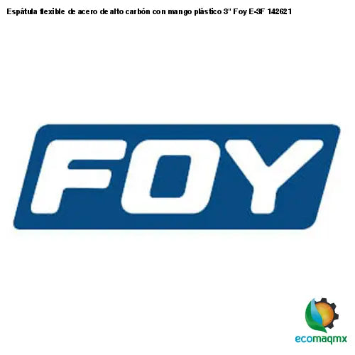 Espátula flexible de acero de alto carbón con mango plástico