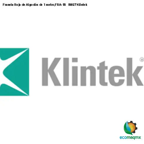 Franela Roja de Algodón de 1 metro,FRA-1R 56027 Klintek