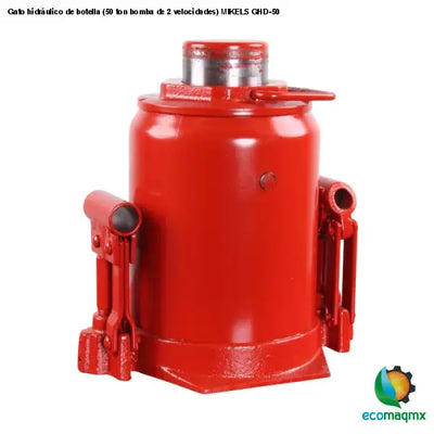 Gato hidráulico de botella (50 ton bomba de 2 velocidades)