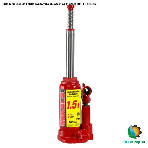 Gato hidráulico de botella con tornillo de extensión (1.5