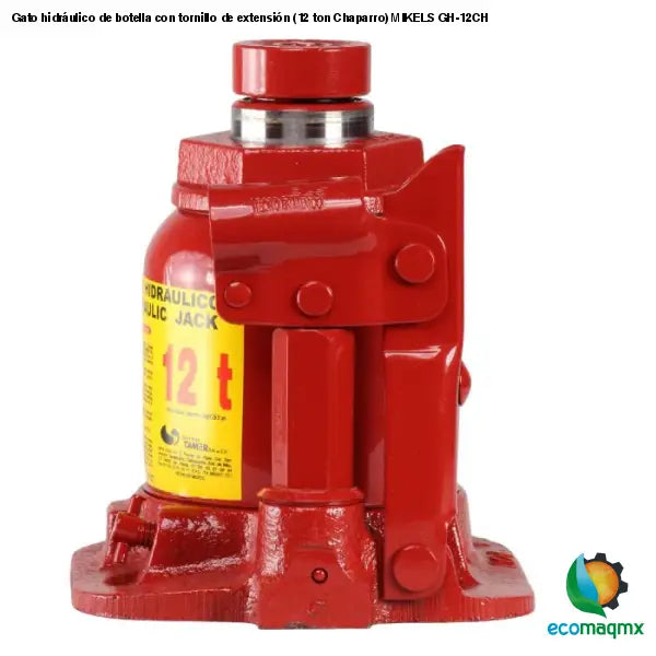 Gato hidráulico de botella con tornillo de extensión (12 ton