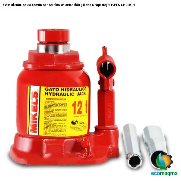 Gato hidráulico de botella con tornillo de extensión (12 ton