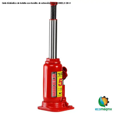 Gato hidráulico de botella con tornillo de extensión (5 ton)