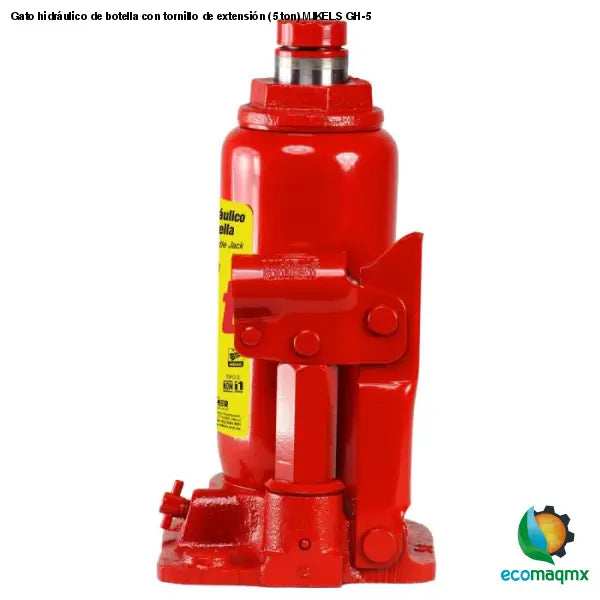 Gato hidráulico de botella con tornillo de extensión (5 ton)