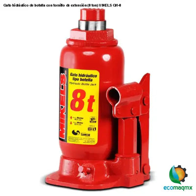 Gato hidráulico de botella con tornillo de extensión (8 ton)