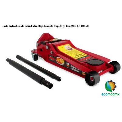Gato hidráulico de patín Extra Bajo Levante Rápido (3 ton) MIKELS GXL-3