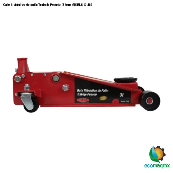 Gato hidráulico de patín Trabajo Pesado (3 ton) MIKELS G-489