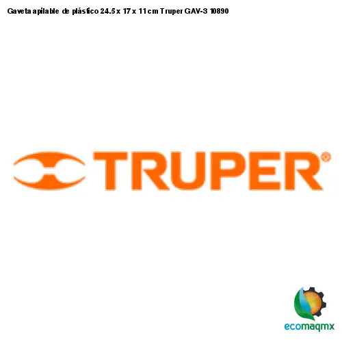 Gaveta apilable de plástico 24.5 x 17 x 11 cm Truper GAV-3