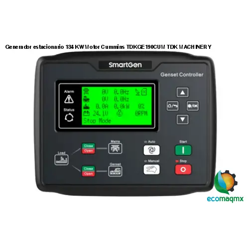 Generador estacionario 134 KW Motor Cummins TDKGE190CUM TDK MACHINERY