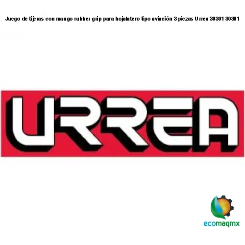 Juego de tijeras con mango rubber grip para hojalatero tipo