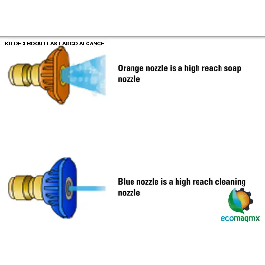 KIT DE 2 BOQUILLAS LARGO ALCANCE