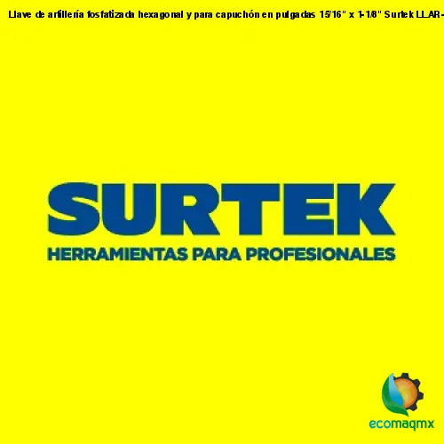 Llave de artillería fosfatizada hexagonal y para capuchón en
