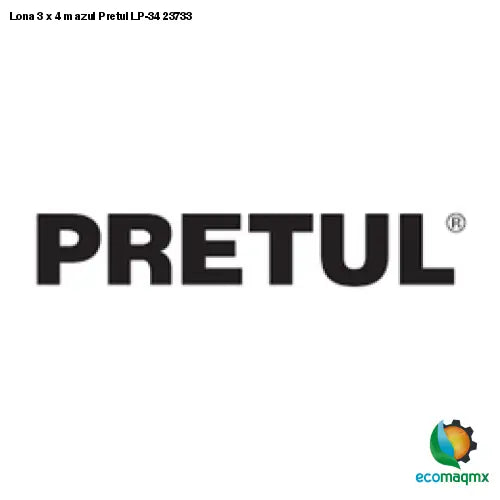 Lona 3 x 4 m azul Pretul LP-34 23733