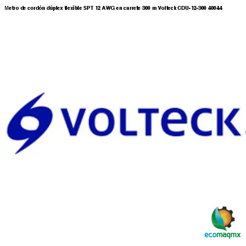 Metro de cordón dúplex flexible SPT 12 AWG en carrete 300 m