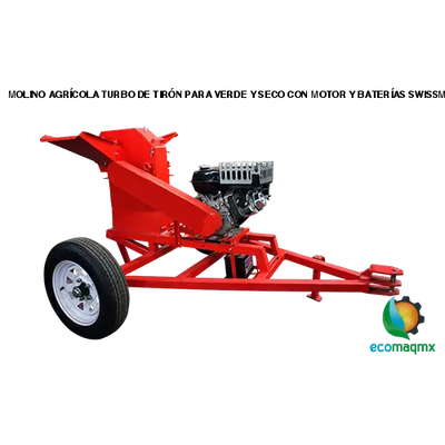 MOLINO AGRÍCOLA TURBO DE TIRÓN PARA VERDE Y SECO CON MOTOR Y