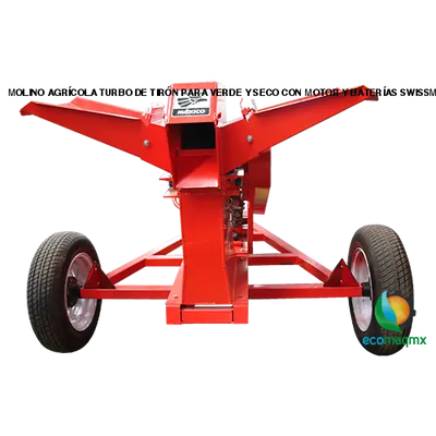 MOLINO AGRÍCOLA TURBO DE TIRÓN PARA VERDE Y SECO CON MOTOR Y