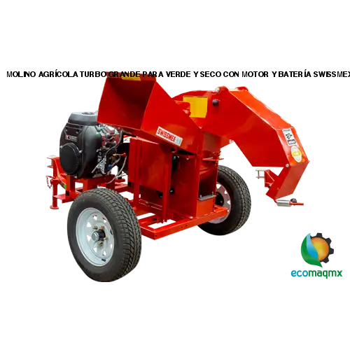 MOLINO AGRÍCOLA TURBO GRANDE PARA VERDE Y SECO CON MOTOR Y