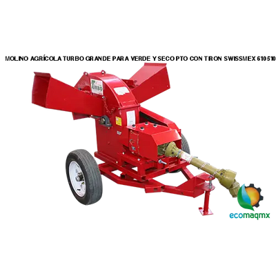 MOLINO AGRÍCOLA TURBO GRANDE PARA VERDE Y SECO PTO CON TIRON