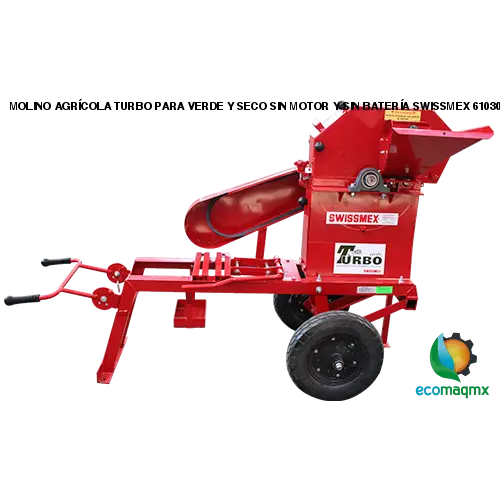 MOLINO AGRÍCOLA TURBO PARA VERDE Y SECO SIN MOTOR Y SIN