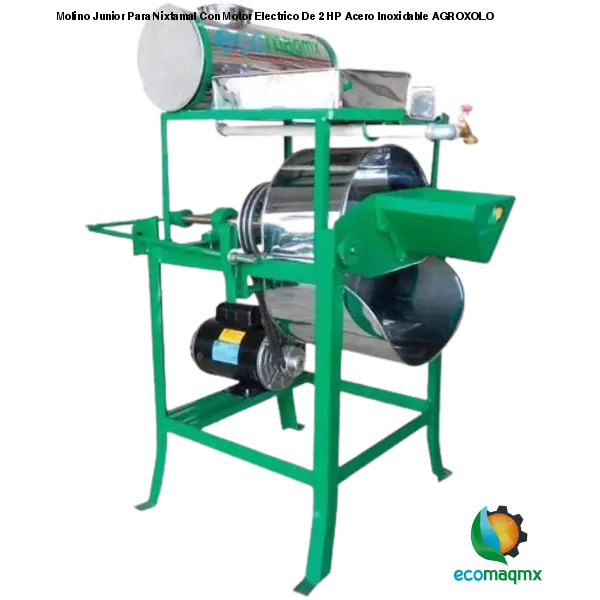 Molino Junior Acero Inoxidable Con Motor 2 Hp  AGROXOLO