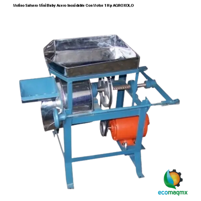 Molino Salsero Mini Baby Acero Inoxidable Con Motor 1 Hp AGROXOLO