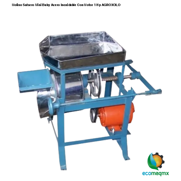 Molino Salsero Mini Baby Acero Inoxidable Con Motor 1 Hp AGROXOLO