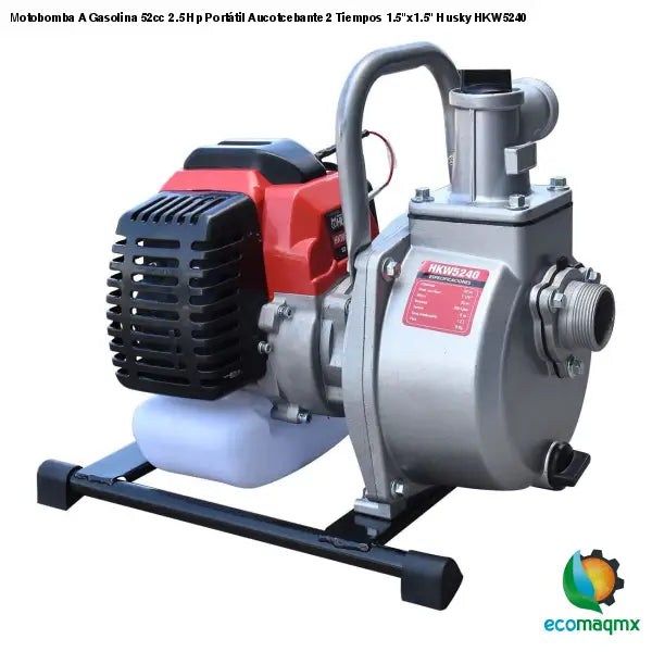 Motobomba A Gasolina 52cc 2.5 Hp Portátil Aucotcebante 2