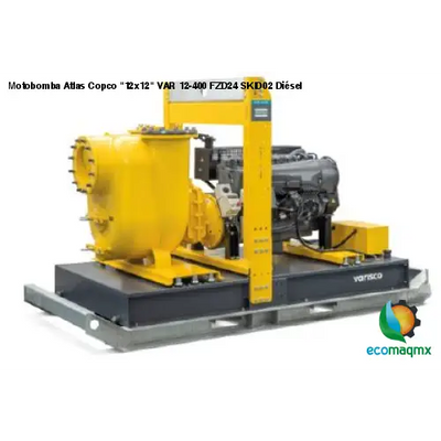 Motobomba Atlas Copco 12x12 VAR 12-400 FZD24 SKID02 Diésel