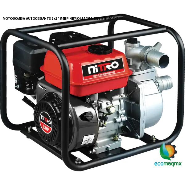 MOTOBOMBA AUTOCEBANTE 2x2 5.5HP NITRO MACHINERY NIT-MG2X2