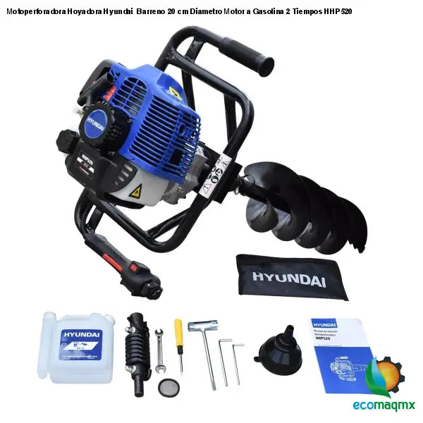 Motoperforadora Hoyadora Hyundai Barreno 20 cm Diametro