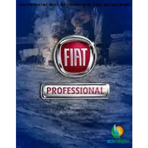 MOTOSIERRA FIAT 50CC 2.5HP C/BARRA DE 20" PASO .325 CASTORI5020 FIAT