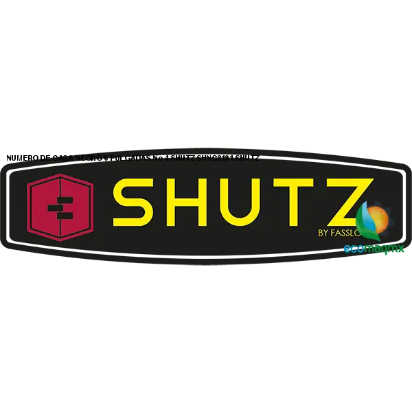 NUMERO DE CASA NEGRO 6 PULGADAS No 4 SHUTZ SHNC2191 SHUTZ