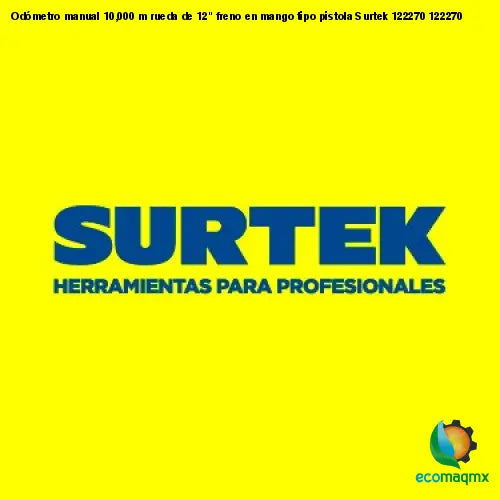 Odómetro manual 10,000 m rueda de 12 freno en mango tipo