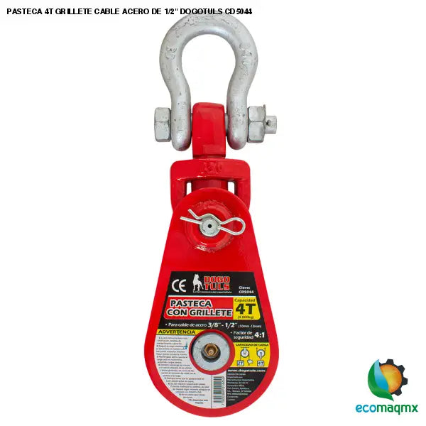 PASTECA 4T GRILLETE CABLE ACERO DE 1/2 DOGOTULS CD5044