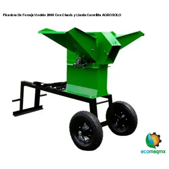 Picadora De Forraje Modelo 2000 Con Chasis y Llanta Carretilla AGROXOLO