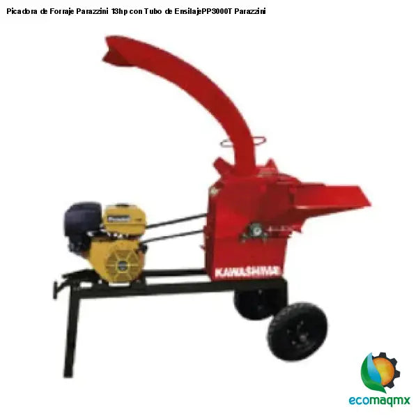 Picadora de Forraje Parazzini 13hp con Tubo de