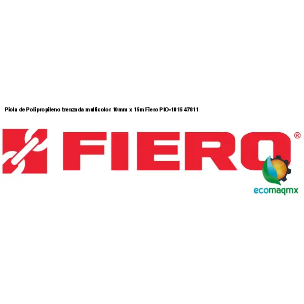 Piola de Polipropileno trenzada multicolor 10mm x 15m Fiero