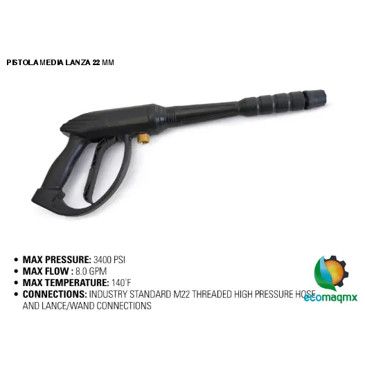 PISTOLA MEDIA LANZA 22 MM