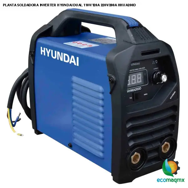 PLANTA SOLDADORA INVERTER HYUNDAI DUAL 110V/120A 220V/200A