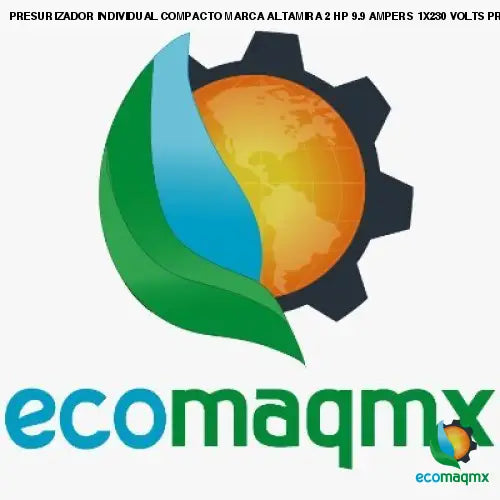 PRESURIZADOR INDIVIDUAL COMPACTO MARCA ALTAMIRA 2 HP 9.9