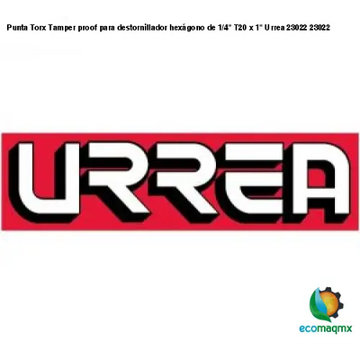 Punta Torx Tamper proof para destornillador hexágono de 1/4