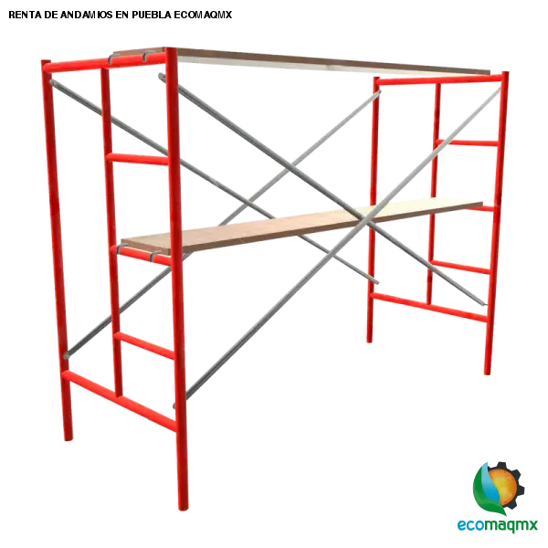 Andamios con tablón