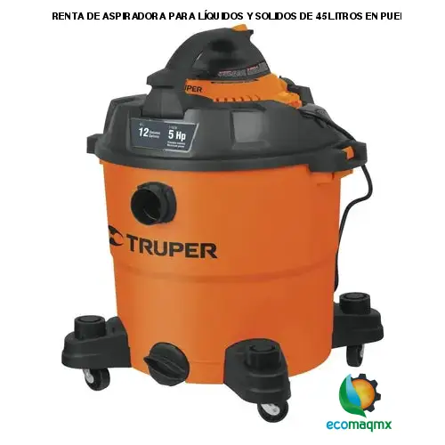 RENTA DE ASPIRADORA PARA LÍQUIDOS Y SOLIDOS DE 45 LITROS EN