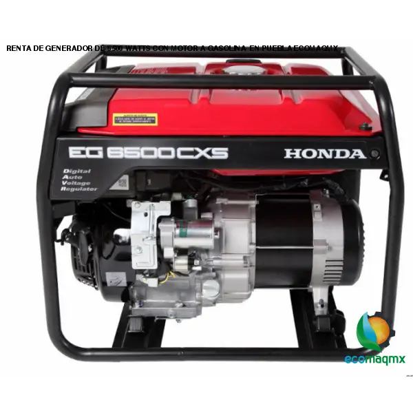 RENTA DE GENERADOR DE 6500 WATTS CON MOTOR A GASOLINA