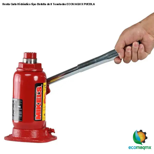 Renta Gato Hidráulico tipo Botella de 8 Toneladas ECOMAQMX