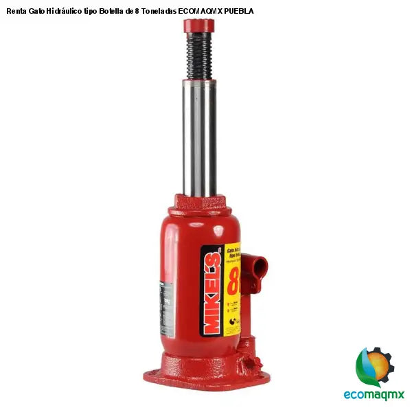 Renta Gato Hidráulico tipo Botella de 8 Toneladas ECOMAQMX